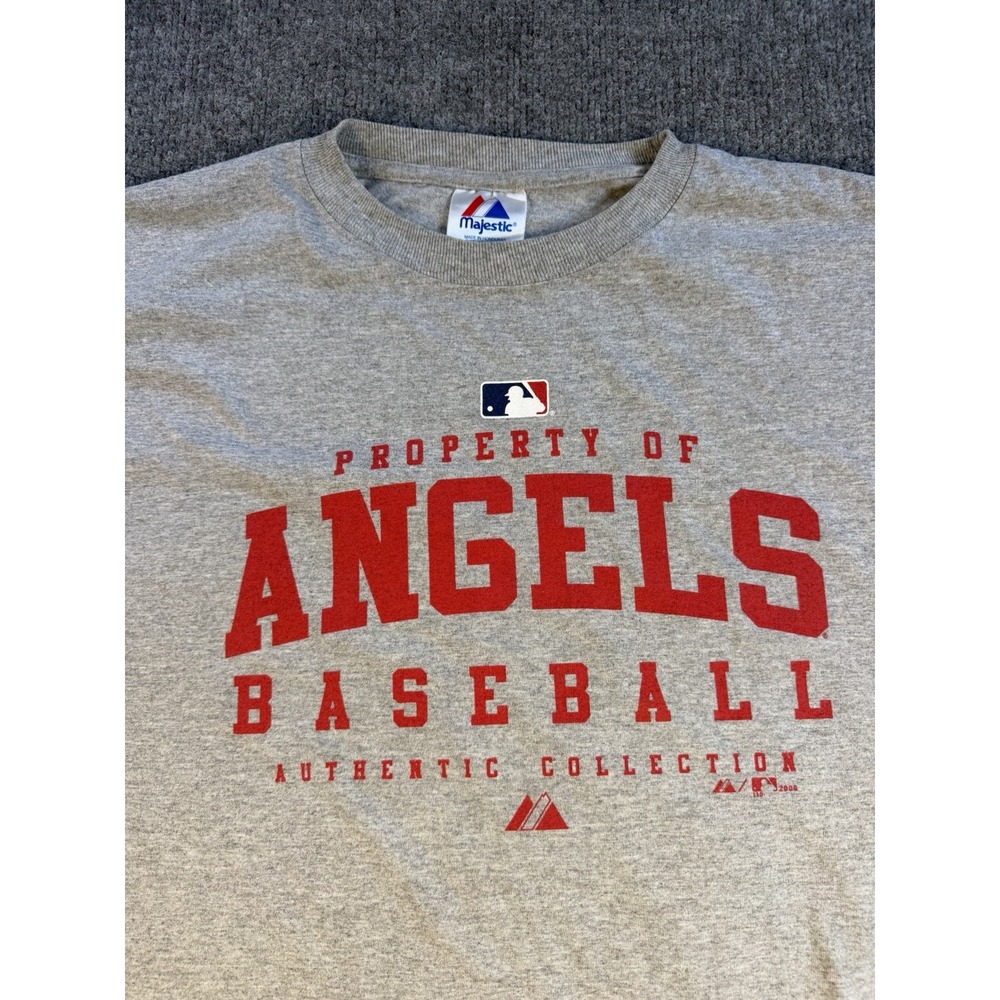 Vintage Los Angeles Angels T Shirt Majestic MLB Property Of Baseball Men's L - Picture 3 of 8